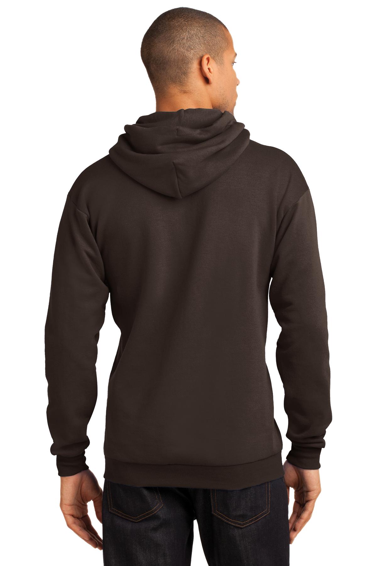 Unisex Core Fleece Pullover Hoodie - Dark Chocolate Brown