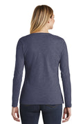 Women's Very Important Tee Long Sleeve V-Neck - Heather Navy
