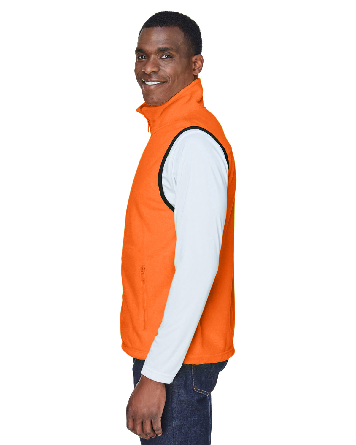 Unisex Fleece Vest - Safety Orange