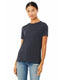 Bella + Canvas 6400CVC - Women's Heathered Relaxed Jersey Short-Sleeve T-Shirt - Heather Navy