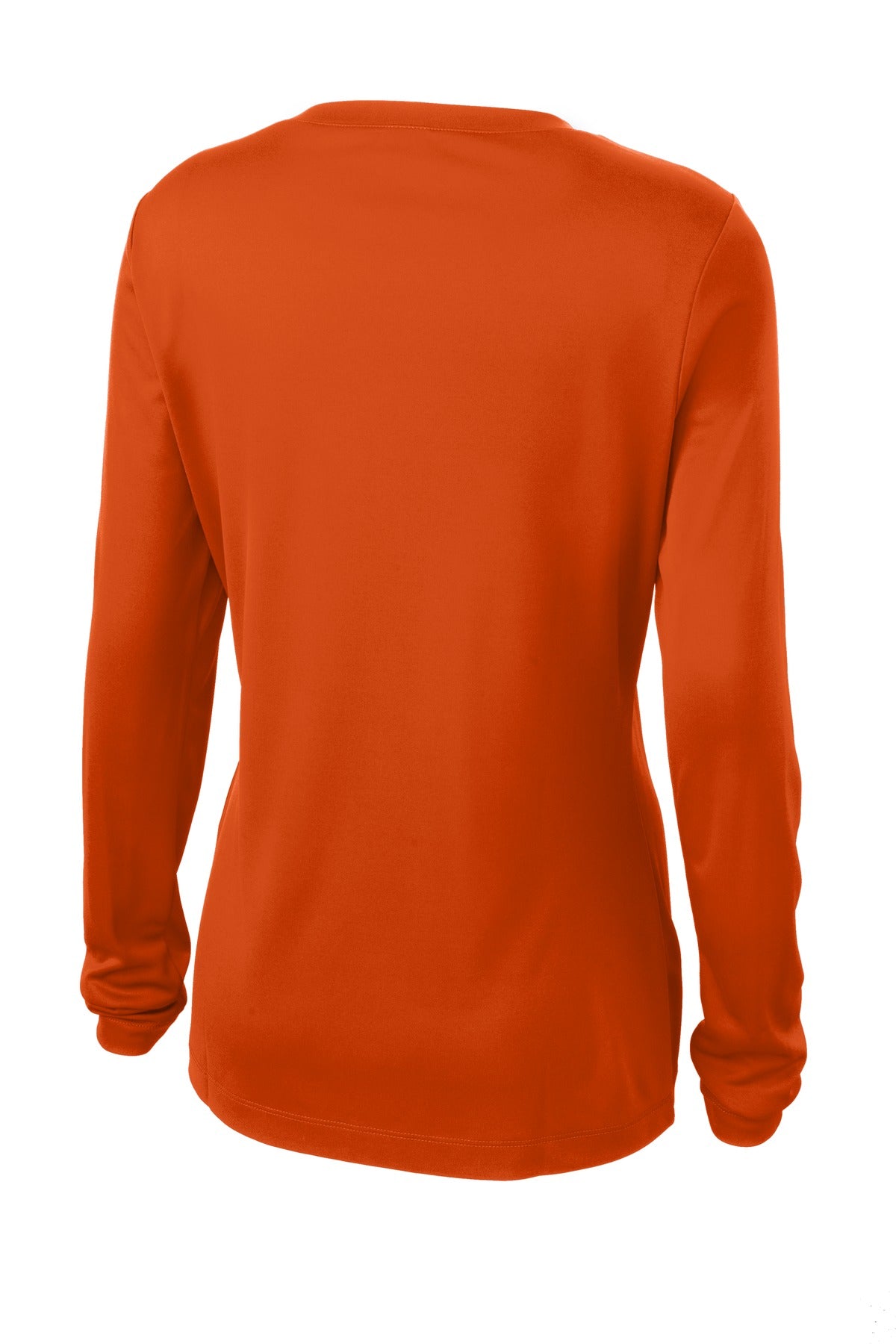 Women's Long Sleeve PosiCharge Competitor V-Neck Tee - Deep Orange