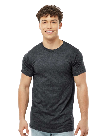 Unisex Fine Jersey Tee - Heather Graphite