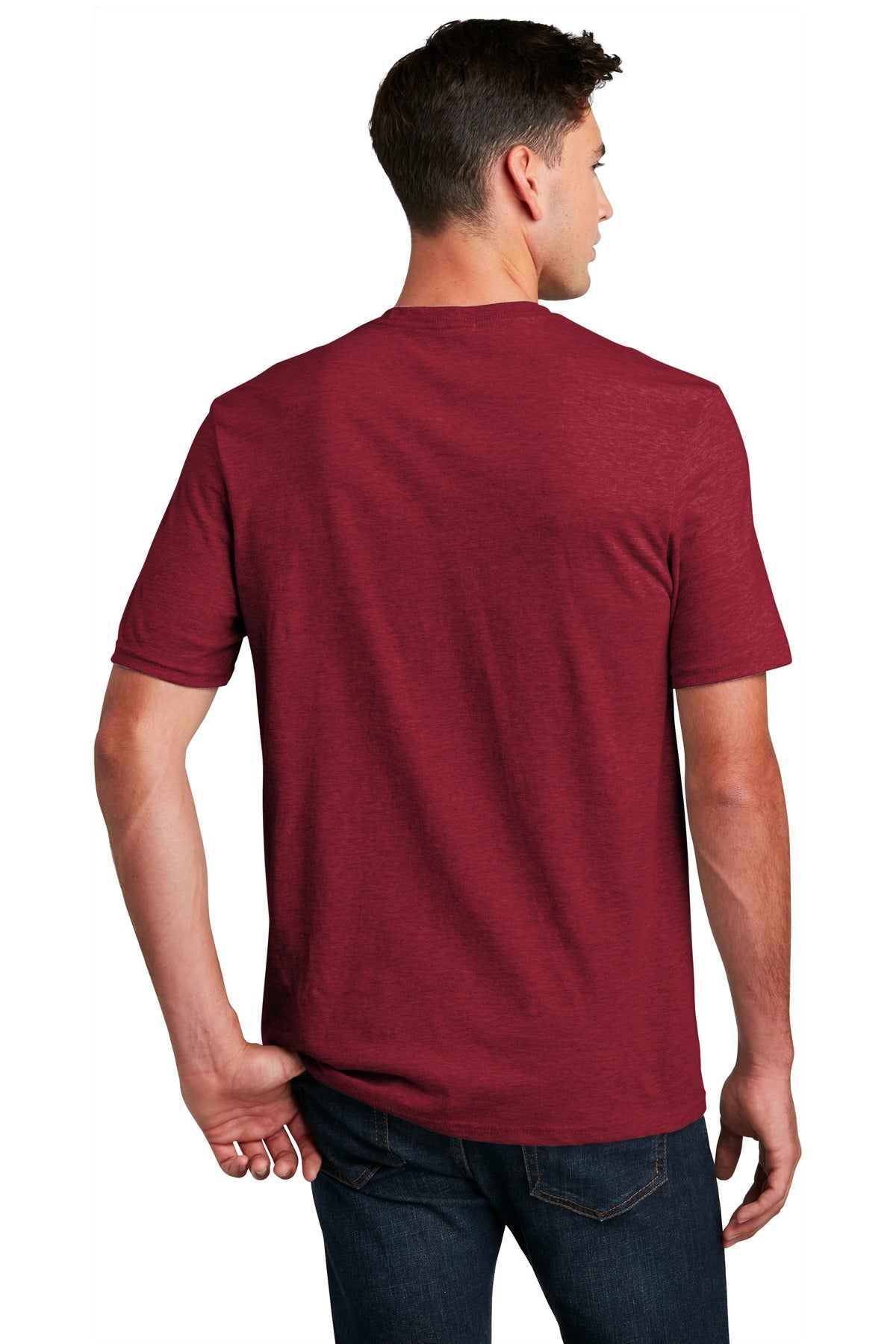 Unisex Perfect Blend Tee - Red Fleck