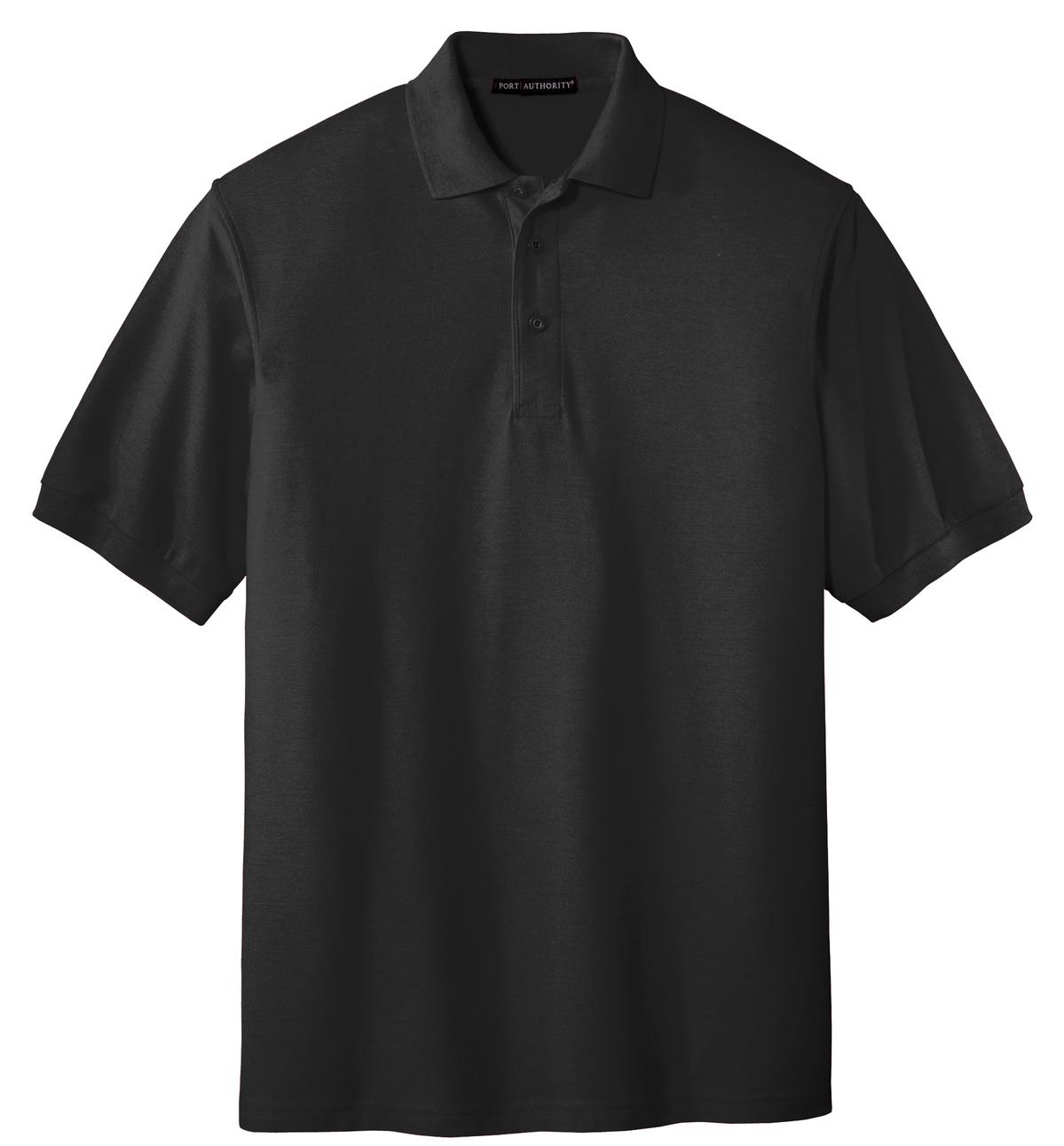 Unisex Silk Touch Polo - Black