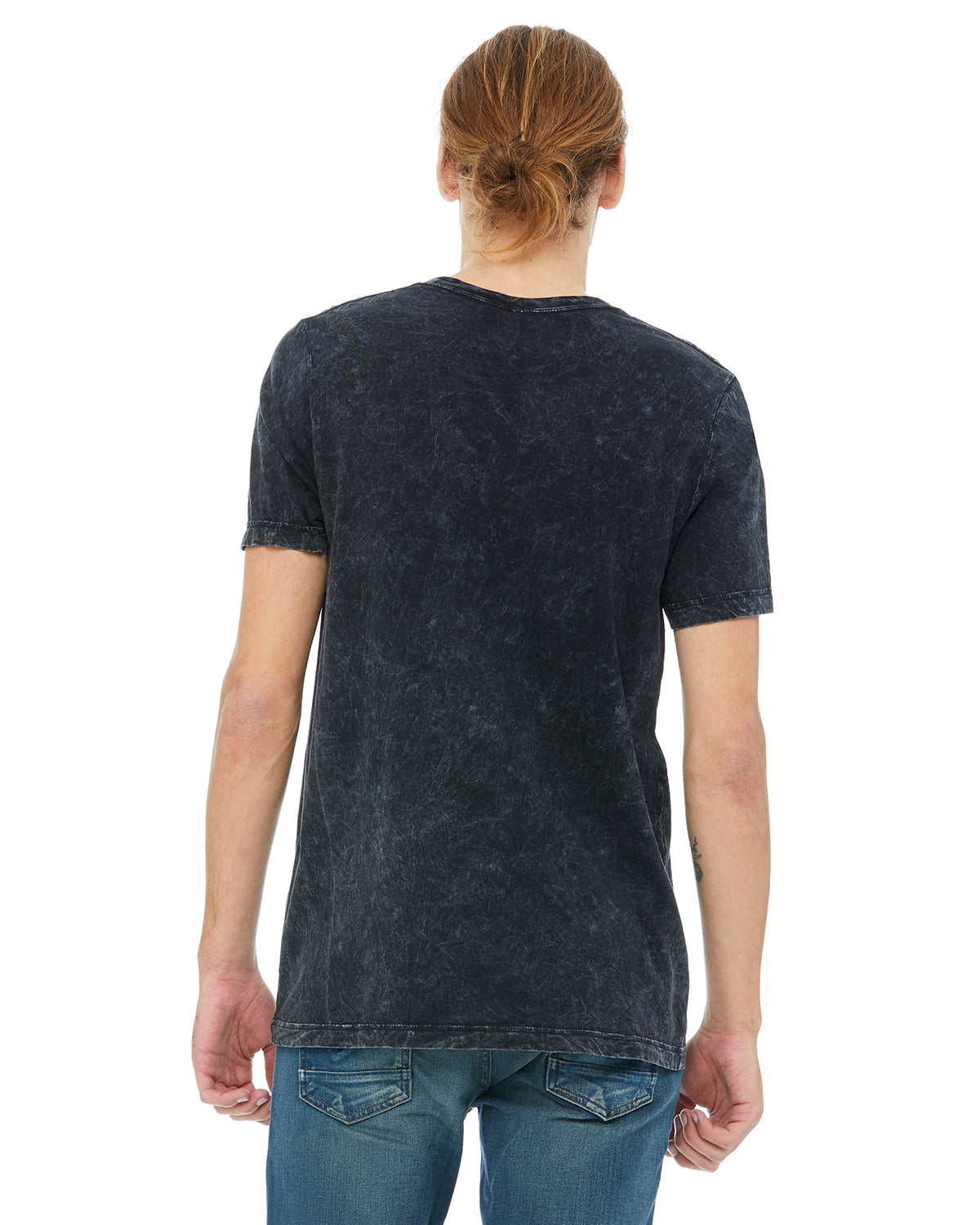 Unisex Poly-Cotton Short-Sleeve T-Shirt - Black Mineral Wash