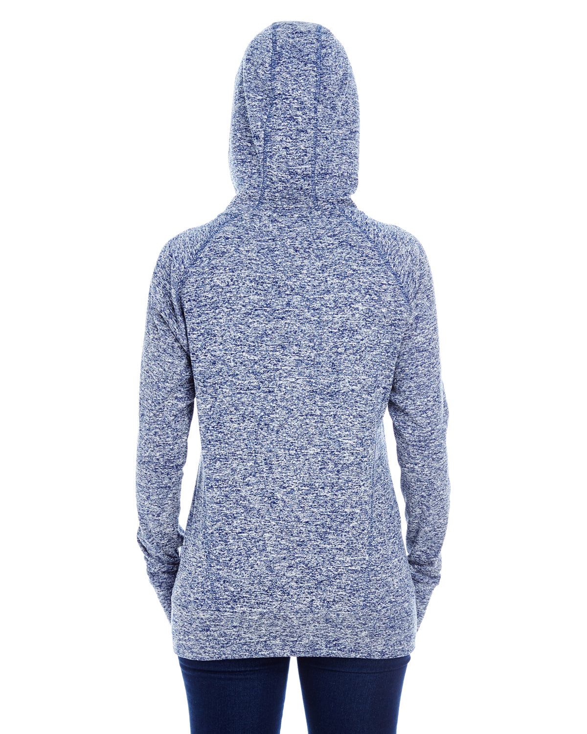 Women's Cosmic Contrast Fleece Hoodie - Navy Fleck / Navy