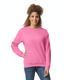 Gildan G180 - Unisex Heavy Blend���  50/50 Fleece Crew - Safety Pink