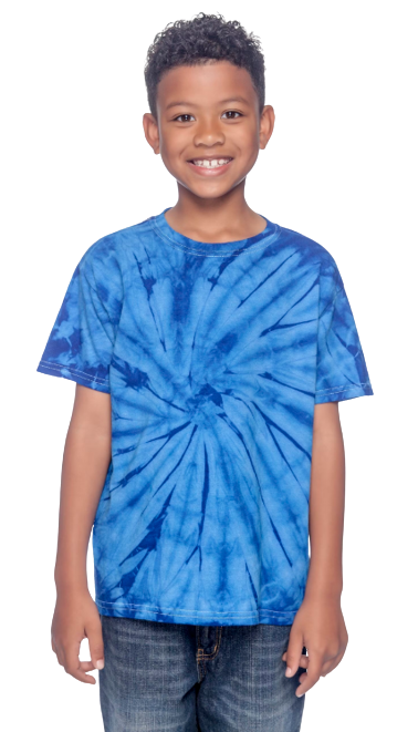 Youth 100% Cotton Spider T-Shirt - Spider Royal