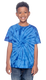 Tie-Dye CD101Y - Youth 100% Cotton Spider T-Shirt - Spider Royal