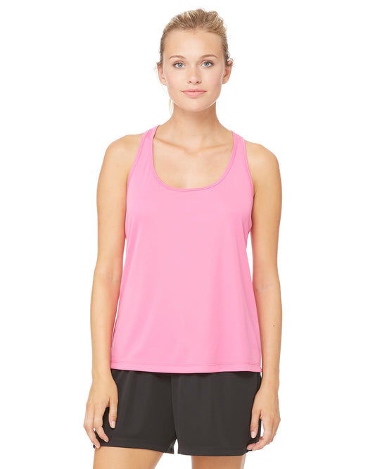 Women's Performance Racerback Tank - Sport Charity Pink