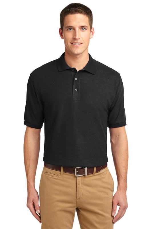 Unisex Silk Touch Polo - Black