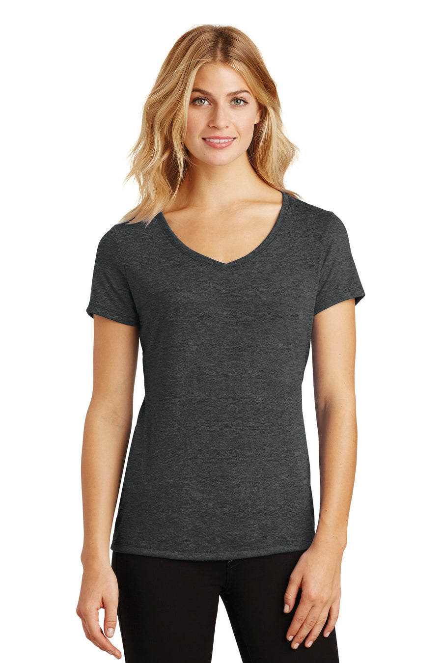 Women's Perfect Tri V-Neck Tee - Black Frost