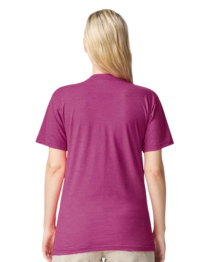 Unisex CVC T-Shirt - Heather Super Pink