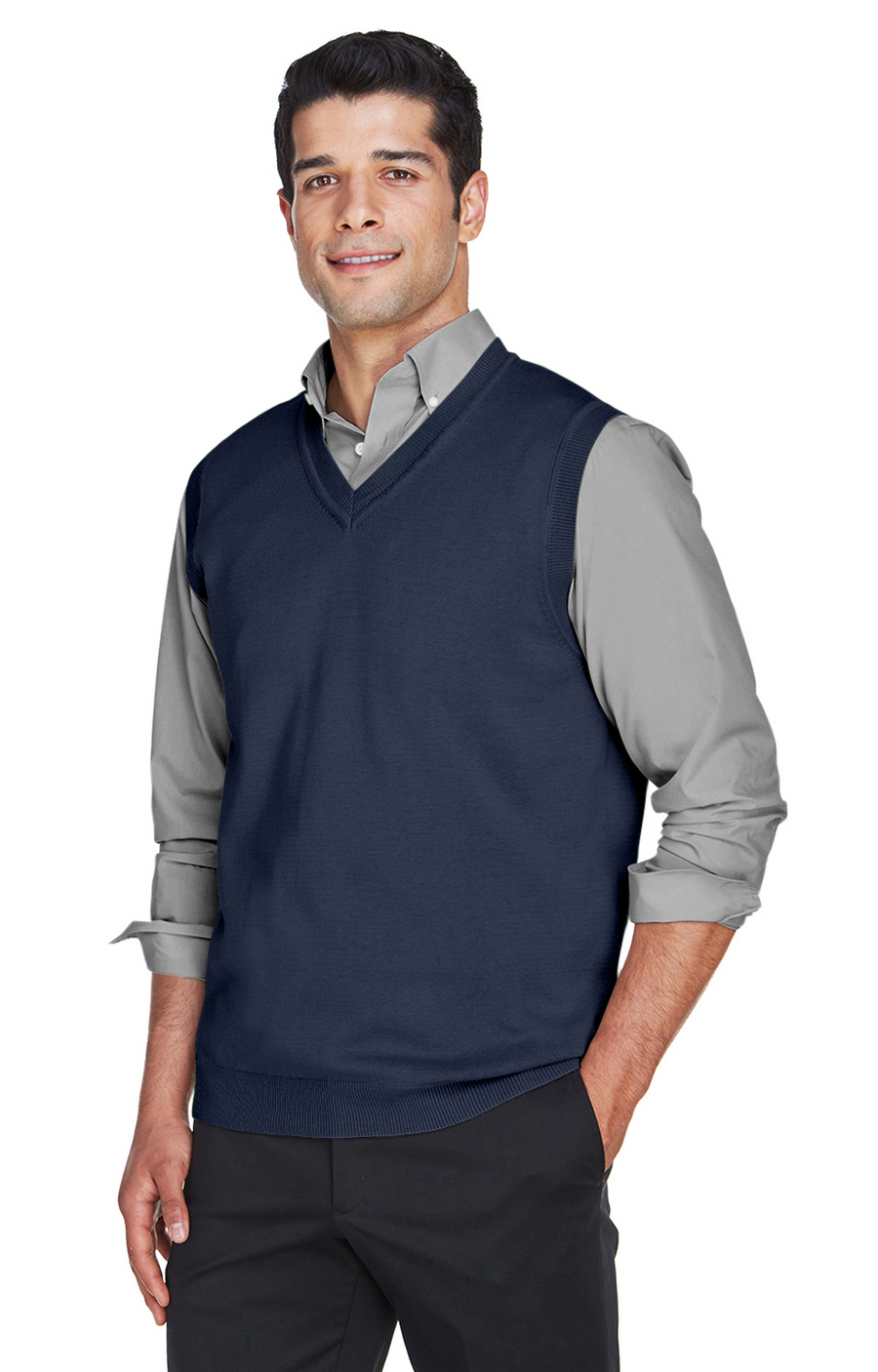 Unisex V-Neck Vest - Navy