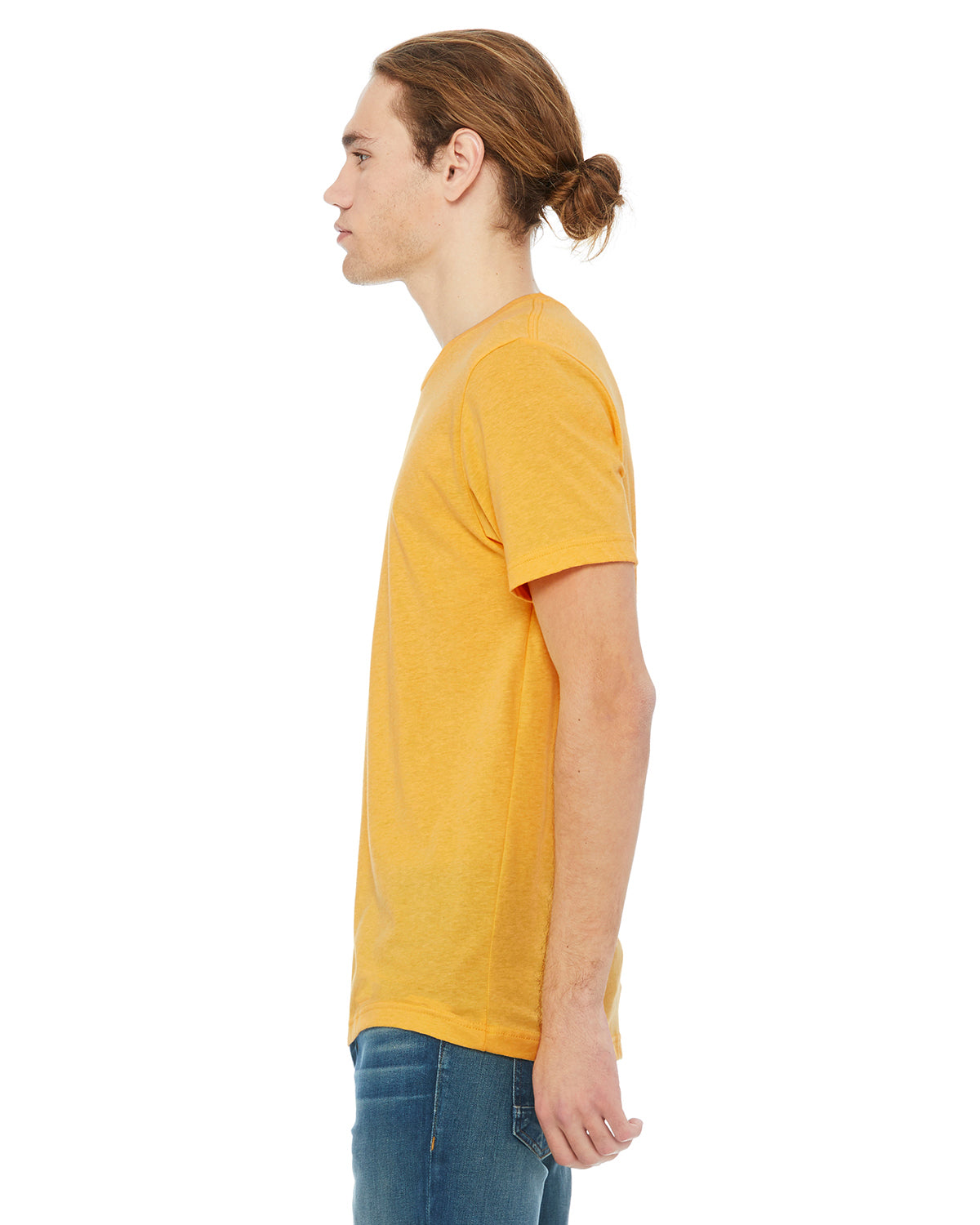 Unisex Heather CVC T-Shirt - Heather Yellow Gold