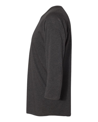 Unisex Triblend 3/4-Sleeve Raglan - Vintage Black / Vintage Black