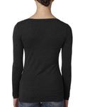 Women's Triblend Long-Sleeve Scoop - Vintage Black