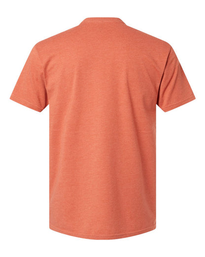 Unisex CVC Crewneck T-Shirt - Heather Redwood