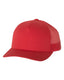 Yupoong 6506 - Unisex 5-Panel Retro Trucker Cap - Red