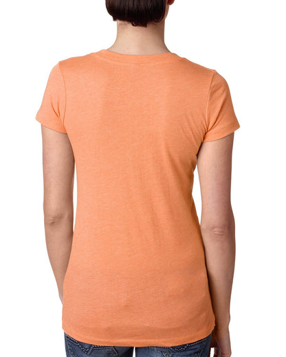 Women's Triblend Deep V - Vintage Light Orange
