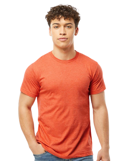 Unisex Fine Jersey Tee - Heather Orange