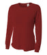 A4 NW3002 - Women's Long Sleeve Cooling Performance Crew Shirt - Cardinal