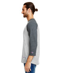 Unisex Raglan T-Shirt - Oxford Gray Heather / Ch Heather