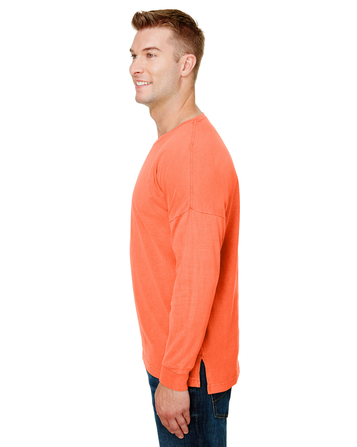 Unisex Heavyweight RS Oversized Long-Sleeve T-Shirt - Melon