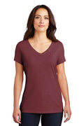 Women's Perfect Tri V-Neck Tee - Maroon Frost