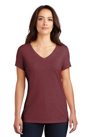 Women's Perfect Tri V-Neck Tee - Maroon Frost