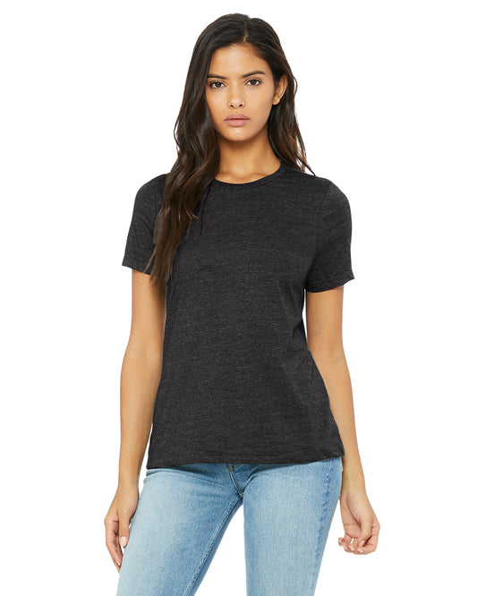 Women's Heathered Relaxed Jersey Short-Sleeve T-Shirt - Heather Dark Gray