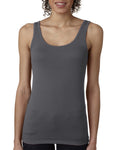 Women's Spandex Jersey Tank - Dark Gray