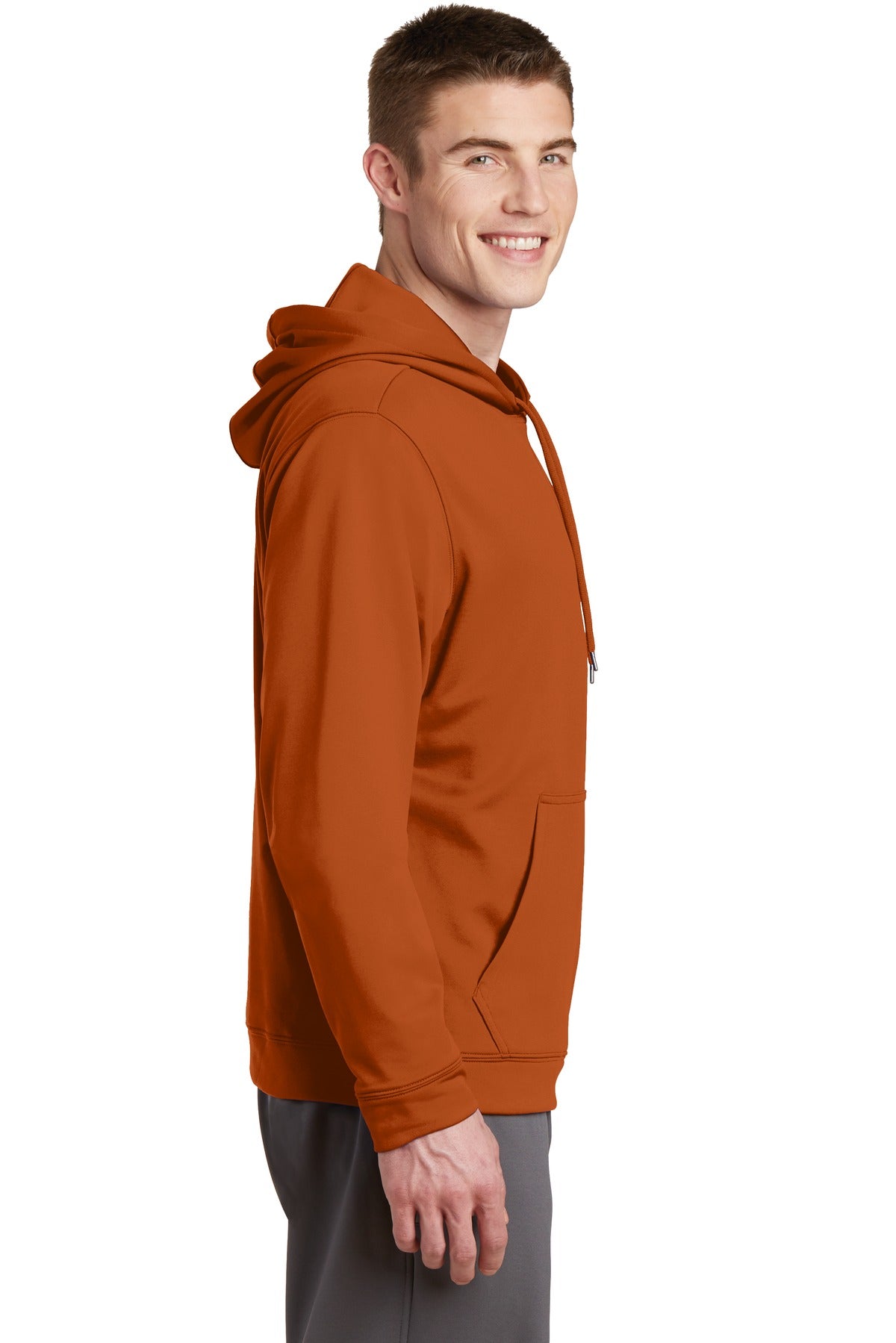 Sport-Wick Fleece Hooded Pullover - Texas Orange