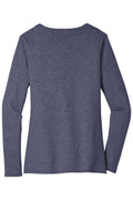 Women's Very Important Tee Long Sleeve V-Neck - Heather Navy