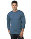 Bayside BA6100 - Unisex 100% Cotton Long Sleeve T-Shirt - Denim