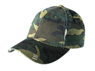 Distressed Cap - Camo