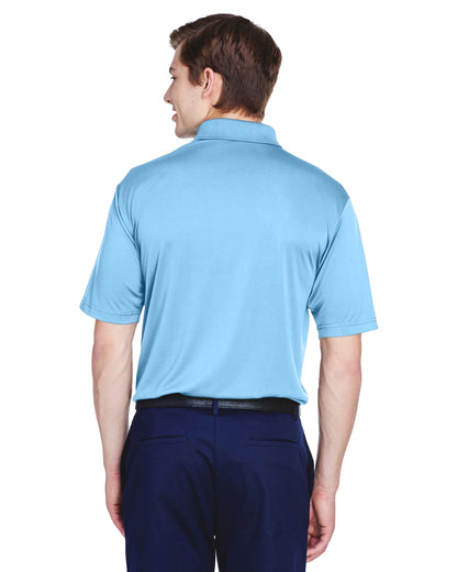 Men's Cool & Dry 8-Star Elite Performance Interlock Polo - Columbia Blue
