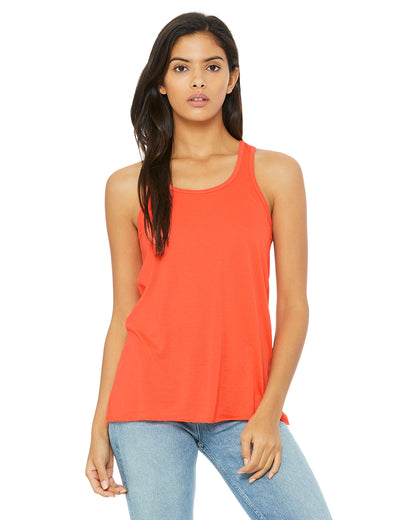 Women's Flowy Racerback Tank - Coral