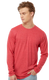 Tultex 0242TC - Unisex Poly-Rich Long Sleeve Tee - Heather Red