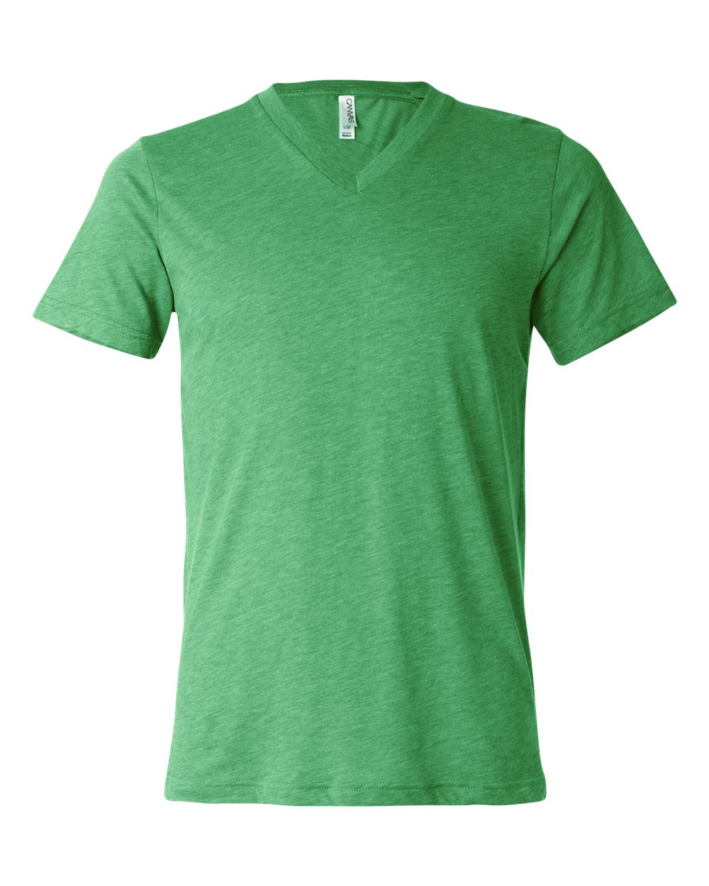 Unisex Triblend V-Neck T-Shirt - Green Triblend