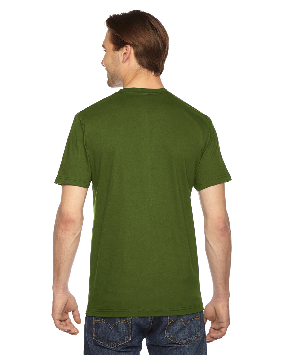 Unisex Fine Jersey Short-Sleeve T-Shirt - Olive