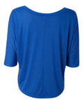 Women's Flowy Boxy Half-Sleeve V-Neck T-Shirt - True Royal