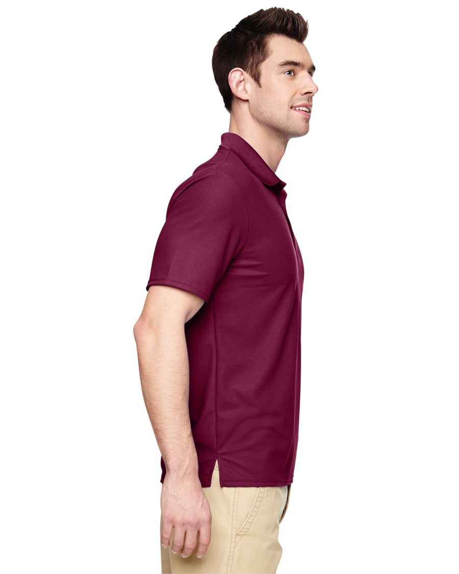 Unisex Performance® Double Piqué Polo - Maroon