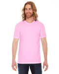 Unisex Poly-Cotton Short-Sleeve Crewneck - Pink