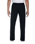 Adult DryBlend® Adult 9 oz., 50/50 Open-Bottom Sweatpants - Black