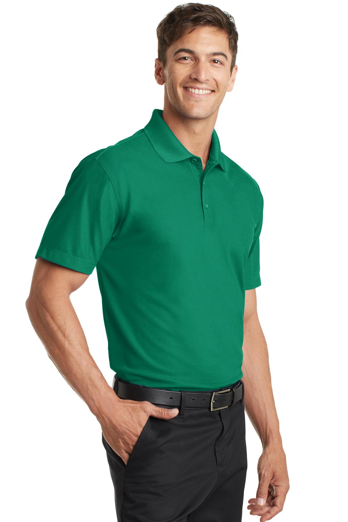 Unisex Dry Zone Grid Polo - Jewel Green
