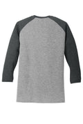 Unisex Perfect Tri 3/4-Sleeve Raglan - Black Fr / Gray French