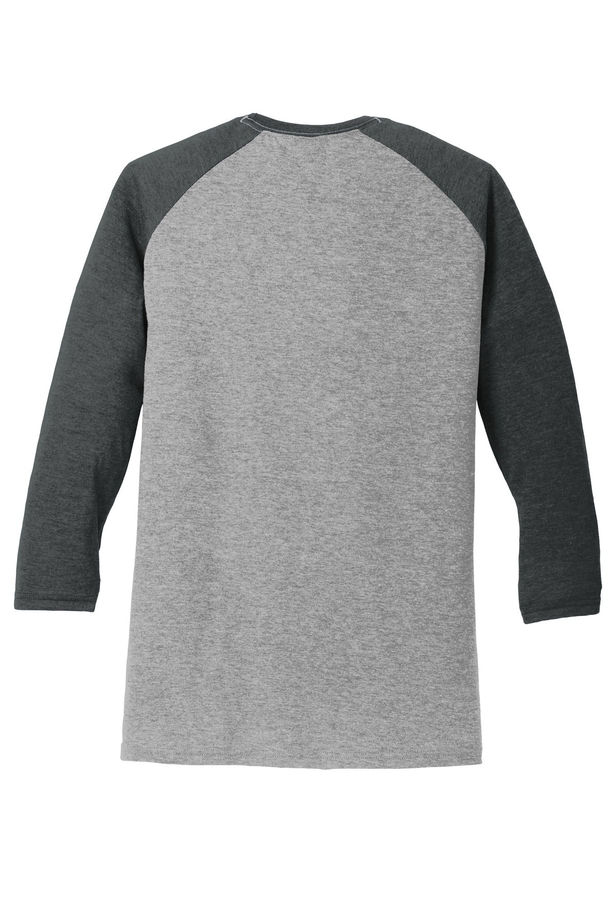 Unisex Perfect Tri 3/4-Sleeve Raglan - Black Fr / Gray French