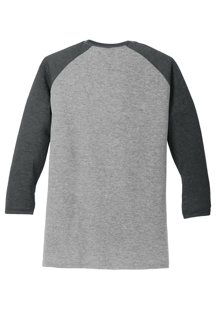 Unisex Perfect Tri 3/4-Sleeve Raglan - Black Fr / Gray French