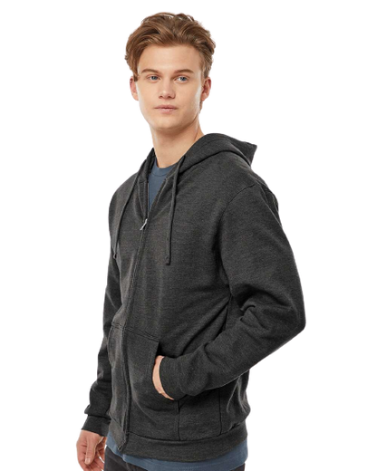 Unisex Fleece Zip Hoodie - Heather Graphite